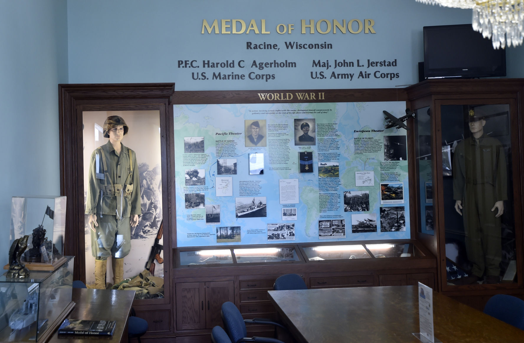Mount Pleasant Man Who May Be Wisconsin's Oldest World War II Vet, Dies At 106 Jerstad and Agerholm. Medal of Honor Room for